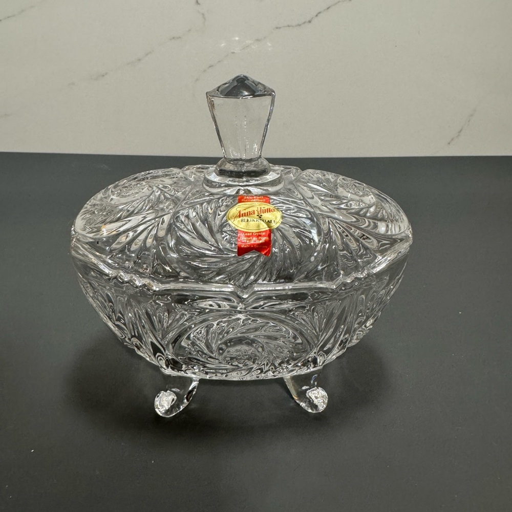 Elegant Crystal Candy Dish